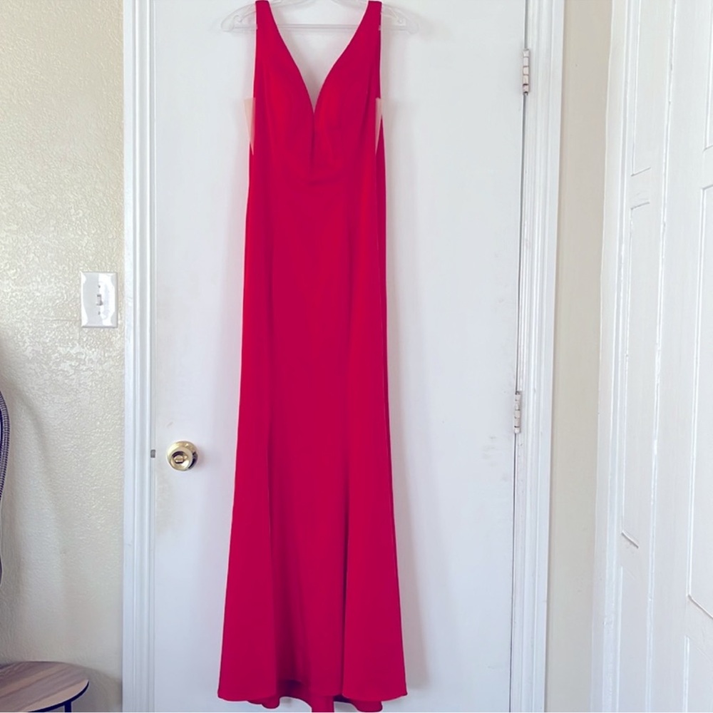 Elegant Red Evening Gown
